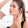 15 Pairs Silicone Ear Bud Replacement Pieces Ear Tips for in-Ears Soft Headphones White Earbuds Eartips (Inner Hole 4mm-6.5mm) Ears Tips Cushion Replacement Kit (3 Sizes) view 4