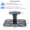 CAOJLjiaxiang-2012 Projector Mount Desktop Projector Holder Stand Table Mobile Projector Mount Removable Adjustable Universal Projectors Bracket Holder Studio Home Projector Bracket view 2