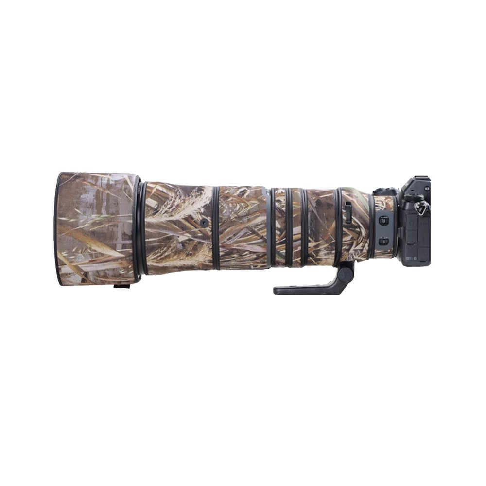 Lens Cover for Nikon Z 180-600mm F/5.6-6.3 VR Camouflage Camera Lens Protection Sleeve (Color #Withered Grass Camouflage - Waterproof) Rain Cover