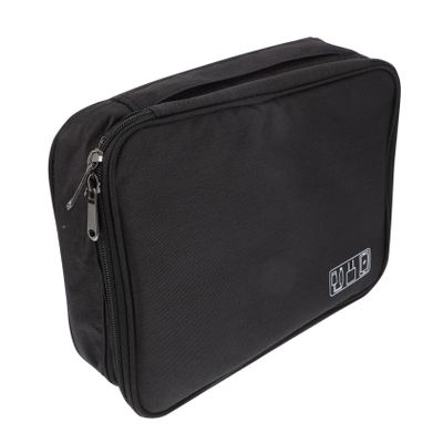 DOITOOL Multifunctional Electronics Organizer Compact Storage Case for Usb Cables Chargers and Accessories Zipper Design High Elastic for Easily Backpacks