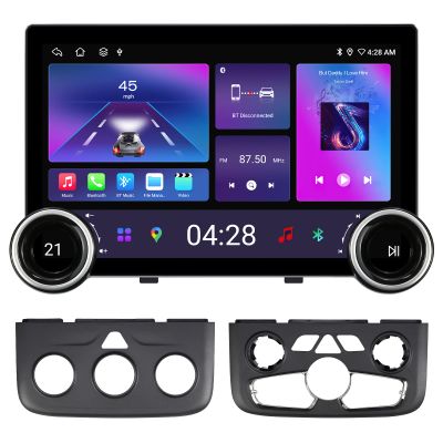 11.5" 2K QLED Car Stereo for Dodge Ram 1500 2500 3500 (2013-2018) - 4G+64G Wireless CarPlay Android Auto Radio, Fits Manual & Auto AC, Dual Physical Knobs, 2000x1200 Touchscreen, 48-EQ DSP
