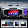 11.5" 2K QLED Car Stereo for Dodge Ram 1500 2500 3500 (2013-2018) - 4G+64G Wireless CarPlay Android Auto Radio, Fits Manual & Auto AC, Dual Physical Knobs, 2000x1200 Touchscreen, 48-EQ DSP view 3