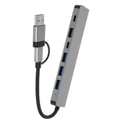 Happyyami USB Hub Splitter with Type- Multi-Device Adapter for Laptop and Computer Faster Data Transfer and Versatile Connectivity for