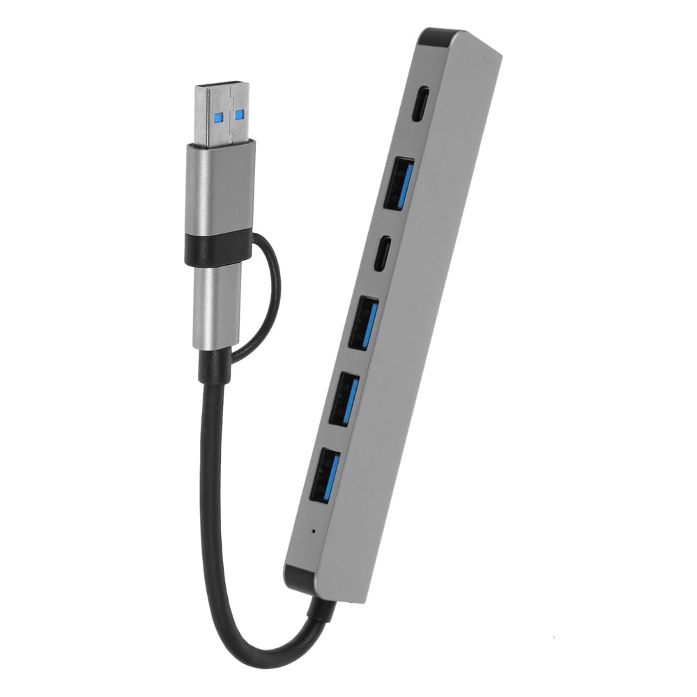 Happyyami USB Hub Splitter with Type- Multi-Device Adapter for Laptop and Computer Faster Data Transfer and Versatile Connectivity for