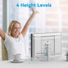 Almoz Sturdy Stand Compatible with Echo Show 21, Show 15 (All Generations) with Adjustable Tilt, 4 Height Levels, Flexible Viewing and Solid Support for Show 15 2nd Gen (Basic-Silver) view 3