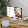 Almoz Sturdy Stand Compatible with Echo Show 21, Show 15 (All Generations) with Adjustable Tilt, 4 Height Levels, Flexible Viewing and Solid Support for Show 15 2nd Gen (Basic-Silver) view 4