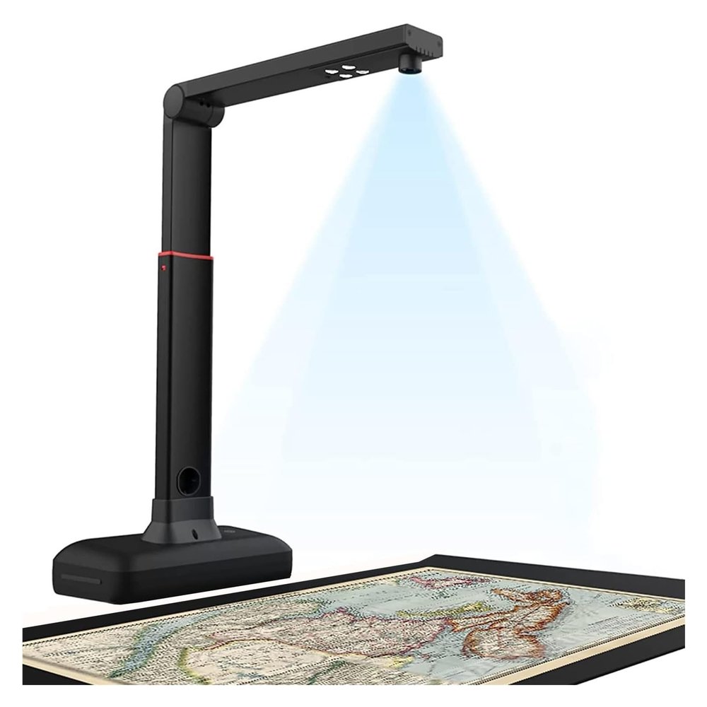 A2/A3 Large Format Camera Scanner, Overhead Scanner, 23MP Book/Document Scanner, Auto-Flatten & Fingerprint Removal Technologies, PC/Mac Compatible