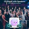 CD Player with Speakers CD Players for Home: Desktop Wall CD Player Bluetooth Portable Kegaudio with Dust Cover LCD Screen Display FM Radio USB AUX Jack Remote Control view 4