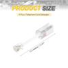 MECCANIXITY 4 Pack Telephone Cord Detangler, 360 Degree Rotating Tangle Free Phone Handset Cable Landline Swivel Cord, 70mm, Clear White view 2