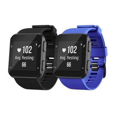 MGTCAR 2pcs For Garmin Forerunner 35 Soft Silicone Replacement Bands