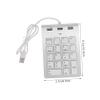 KONTONTY Wired USB Numeric Keypad USB Ports Hub Lightweight Zinc Alloy Key Numpad for Laptop and Desktop Compatibility Silver view 2