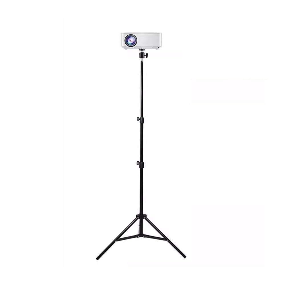 CAOJLjiaxiang-2012 Projector Mount Floor Tripod Home Projector Bracket Bedside Desktop Hole-Free 6mm Telescopic Triangle Bracket Projector Bracket(Large)