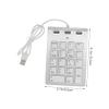 ARTIBETTER USB Numeric Keypad with USB Ports Zinc Alloy Numpad for Laptop and Desktop Lightweight and Portable Design Silver Finish view 2