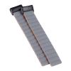 2pcs Silicone Watch Bands Replacement for Fitbit Charge 6/5, Soft Closure System, Breathable & Stylish Design, Fits 6.3-8.5 inch Wrists (Gray Orange) view 3