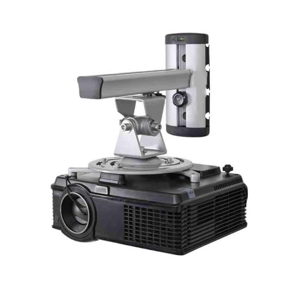 CAOJLjiaxiang-2012 Projector Mount Office Universal Aluminum Alloy Projector Bracket Rotating Projector Ceiling Wall Mount Bracket Projector Bracket(Silver)