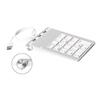 LOORGVEL Retro Mechanical Keyboard Numeric Keypad USB Key Numpad USB Ports Hub for Laptop Computer view 1