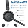 Mopchnic Bluetooth Headset, Wireless Headphone with Microphone for Computer, On Ear Bluetooth Headset with USB Dongle for Office Call Center Skype Zoom Meeting Online Class (Gray) view 2