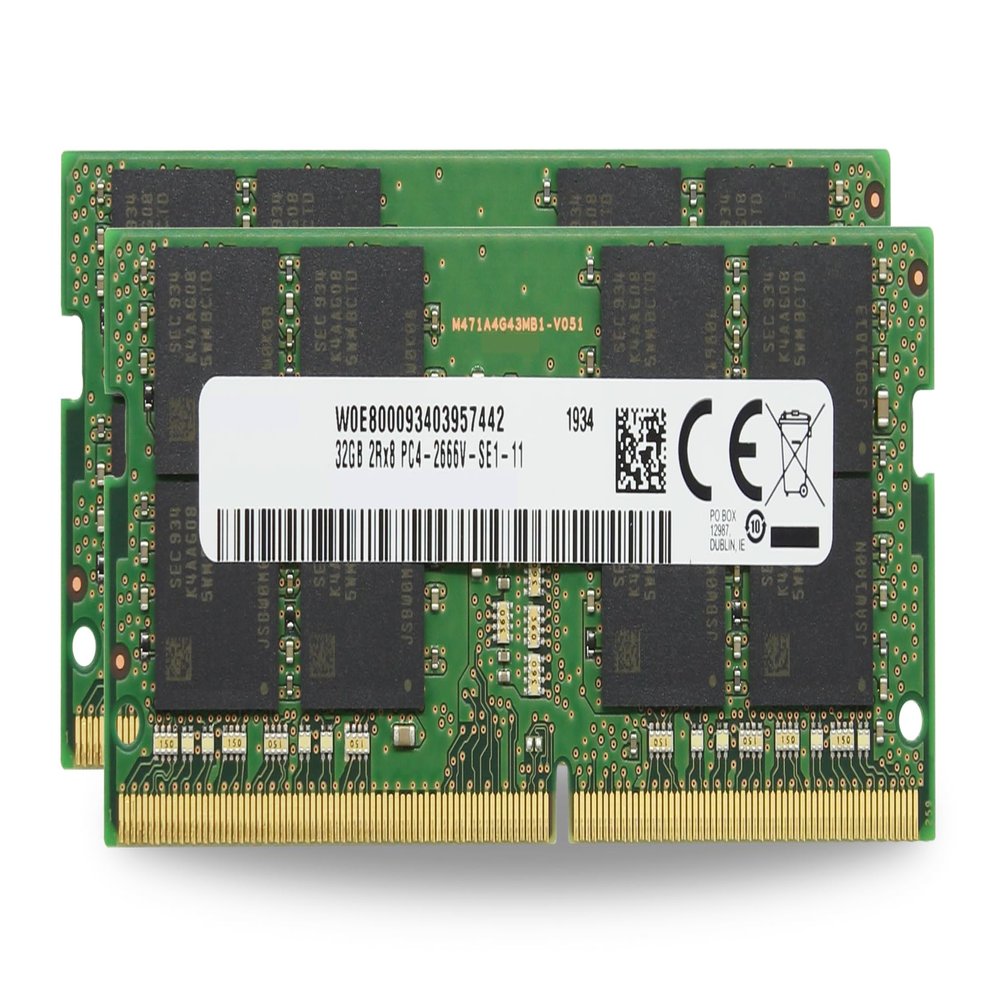 Factory Original 64GB (2x32GB) Compatible for Lenovo ThinkCentre M90a Gen 2, M90q, M90q Gen 2 Laptop DDR4 2666MHz PC4-21300 SODIMM 2Rx8 CL19 1.2v Notebook Memory Module Upgrade RAM Adamanta
