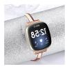 Metal Jewelry Strap For Fitbit Versa 2 3 4 Lite Chain Bracelet for Fitbit Sense/Sense 2(Black,For Versa 4-3-sense-2) view 3
