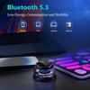 Portable Bluetooth Speakers Wireless,Shower Speaker Waterproof G200 Pro with Upgraded Bluetooth 5.4, Magnetic Phone Stand, Mini Outdoor Loudspeaker with RGB Light for Home/Travel/Bathroom-Black view 2