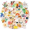 100 PCS Bohemian Aesthetic Decorative Painting Stickers, Funny Skateboard Suitcase Water Bottle Laptop Car Computer Journaling Decal, PP/Polypropylene Waterproof Decals view 1