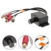 Mikikit Car Stereo Audio Gain Level Controller with RCA Connectors Metal Casing Volume Control Knob for Amplifier and Bass Remote Level Control Compatible with Car Stereo Systems Dc view 4