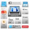Lenovo IdeaPad 1 Everyday Laptop, 14" HD Display, 8GB RAM, 384GB Storage(128GB eMMC + 256GB PCIe), 1 Yr Office 365 Included, Intel Core Processor, Win 11 Home, Bundle with Thunderobot Wireless Mouse view 3