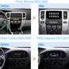 4+64G 7 Inch Android 13 car Stereo Radio for Toyota 4Runner 2003-2009for Tundra 2003-2006 for Sequoia 2003-2007 Touch Screen w/Wireless Carplay & Android Auto WiFi Bluetooth Navigation Camera MIC view 2
