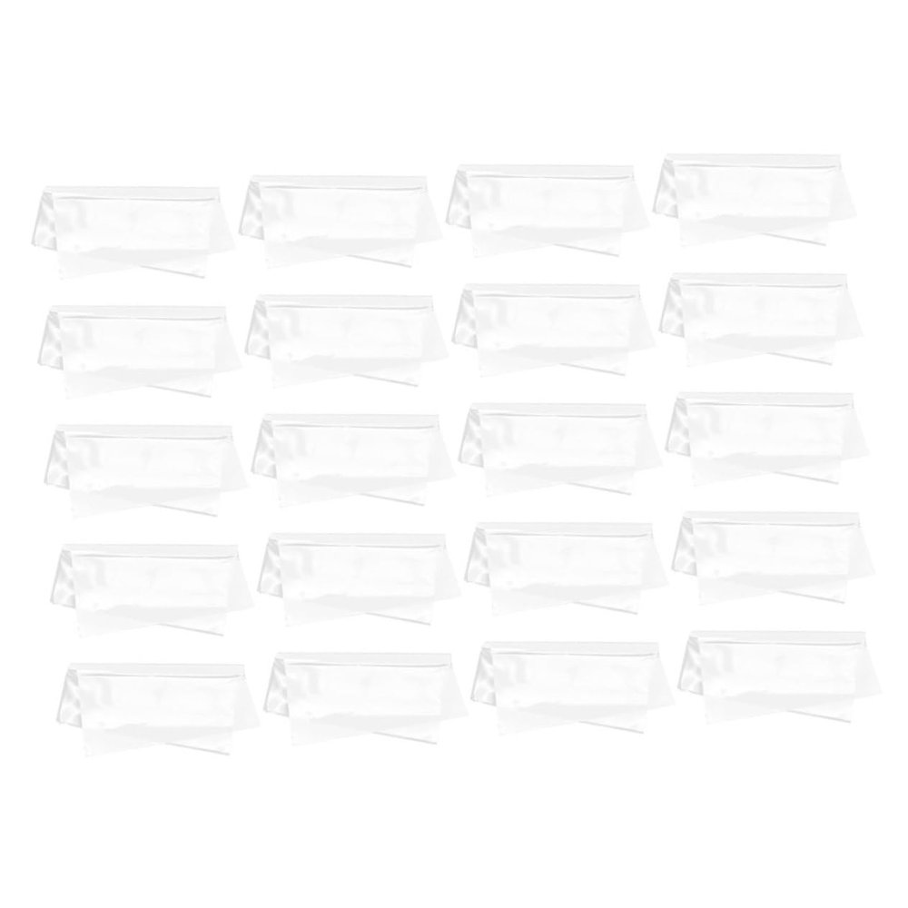 SOLUSTRE 20pcs Vinyl Record Sleeves Adhesive OPP Protectors for Dust and Scratch Resistance for Vinyl Album Covers and Record Storage