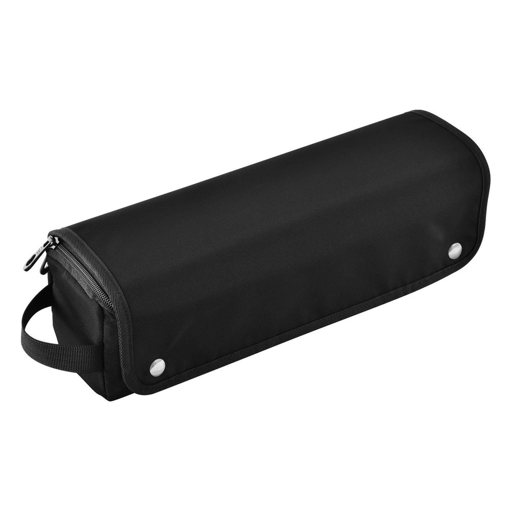 Foiosoh Hair Tools Travel Bag with Iron Mat Portable Hair Styling Tool Organizer for Flat Irons, Straighteners, Curling Irons, Black