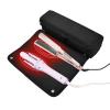 Foiosoh Hair Tools Travel Bag with Iron Mat Portable Hair Styling Tool Organizer for Flat Irons, Straighteners, Curling Irons, Black view 2