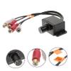 Mipcase Car Stereo Amplifier Volume Control Knob with 2 RCA Connectors Adjustable Gain Level for Bass Audio Remote Level Control for Car Audio Systems view 3