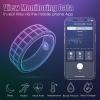LISASRING Smart Ring Blood Pressure Monitoring 5ATM Waterproof Activity Tracker Stress/Temperature Sensor Sleep Coach & Womens Health Titanium Unisex Sport Ring Compatible with iOS/Android Rouge 10 view 3