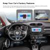 Dasaita 8GB+256GB Car Stereo for Jeep Renegade 2015-2022, Wireless CarPlay & Android Auto, Android 13 GPS Navigation, Plug & Play Off-Road Head Unit, Voice/Knobs Control, 9 Inch QLED Screen view 3