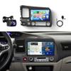 4G+64G 5.0Bluetooth Radio for Honda Civic 2006-2011 Car Stereo with IP69K Backup Camera,9inch 1280x720P IPS Touch Screen,Android Auto,DSP 32EQ,FM/RDS,Weather Display,Mirror Link RCA SWC view 1