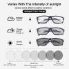 YIMI Blue Light Blocking Glasses Photochromic Sunglasses for Women Men Full Frame Anti UV Ray Filter Computer Gaming Glasses (Matte black) view 2