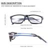 YIMI Blue Light Blocking Glasses Photochromic Sunglasses for Women Men Full Frame Anti UV Ray Filter Computer Gaming Glasses (Matte black) view 4