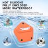 Air tag Holder for Kids Hidden GPS Tracker Case (Not Silicone) | New Material (Fully Waterproof) (Fully Closed) | Air Tag Hidden Kids Holder with Invisible Pin (Orange 1) view 2