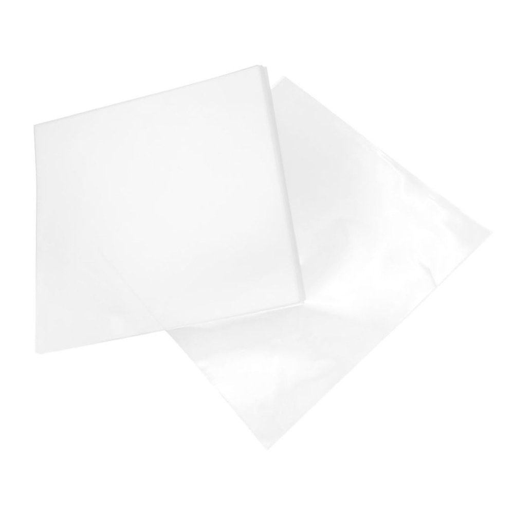 SOLUSTRE 50pcs Self-Adhesive Vinyl Record Sleeves OPP Album Protectors for Easy Storage and Display Outer Covers for Vinyl Record Collections