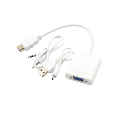 TEHAUX to Vga Adapter Audio Adapter Cable USB Charging for Computer Laptop Monitor Projector