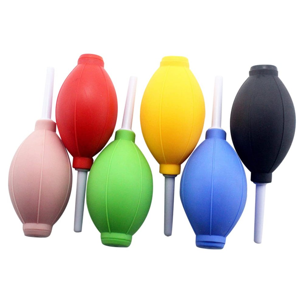 VILLCASE 6pcs Air Blower Dust Camera Air Blower TPE Squeeze Balls Pump Lens Cleaning Supplies