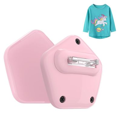 Air tag Holder for Kids Hidden GPS Tracker Case (Not Silicone) | New Material (Fully Waterproof) (Fully Closed) | Air Tag Hidden Kids Holder with Invisible Pin (Pink 1)
