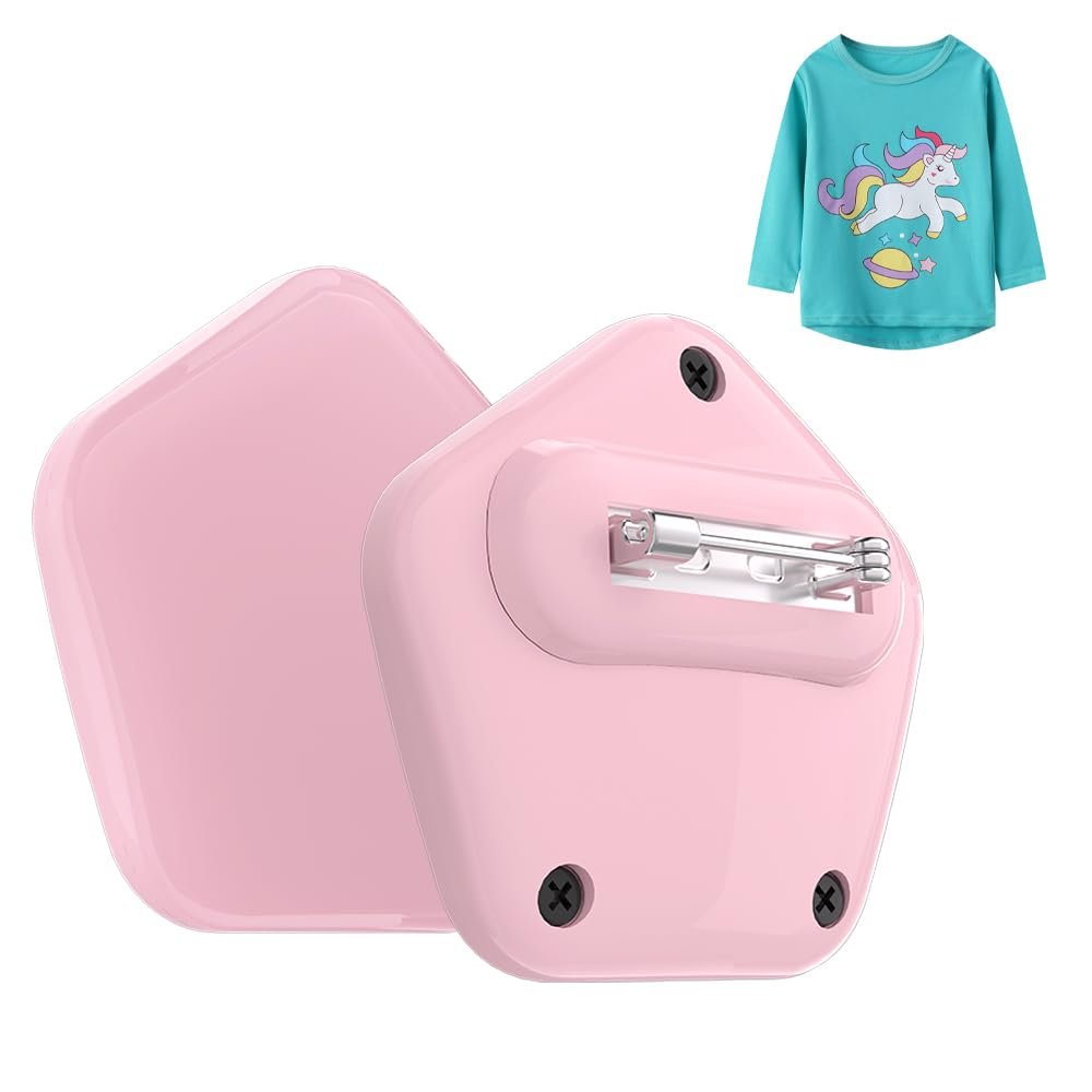 Air tag Holder for Kids Hidden GPS Tracker Case (Not Silicone) | New Material (Fully Waterproof) (Fully Closed) | Air Tag Hidden Kids Holder with Invisible Pin (Pink 1)