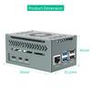 Aluminum Case for Raspberry Pi 5, with 4010 PWM Fan and Copper Heatsinks for Raspberry Pi 5 view 4