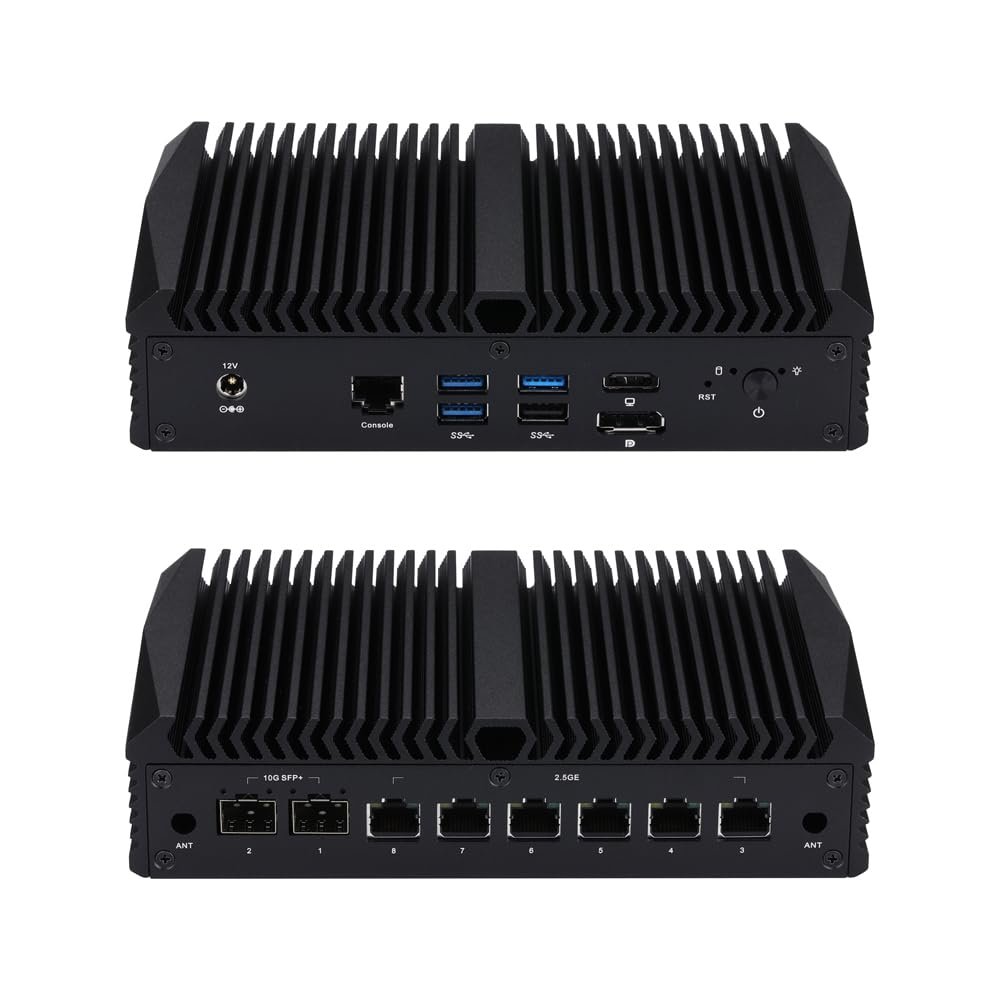 Qotom Q30952UE Barebone System 6X 2.5G LAN,2xSFP+ Mini Computer