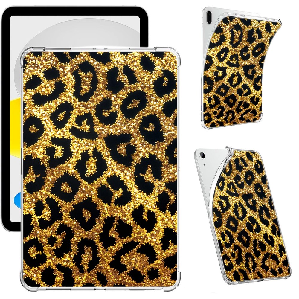 Clear Case for Kindle Scribe 10.2" (2024/2022 Release), Slim Transparent Soft TPU Protective Cover for Kindle Scribe with Shockproof Bumper Scratch-Resistant Back, Leopard Print
