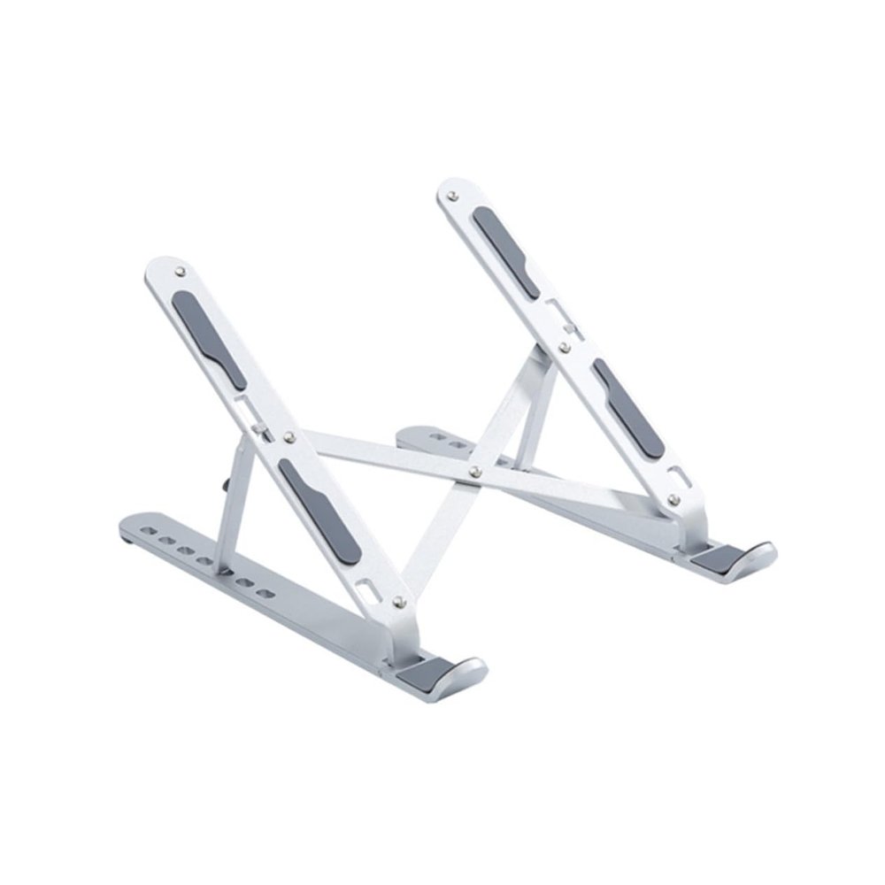 ARTIBETTER Adjustable Aluminum Alloy Laptop Stand Foldable Riser for Desk Ergonomic Height Adjustable Holder Portable Laptop Stand for Use Silver
