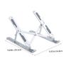 ARTIBETTER Adjustable Aluminum Alloy Laptop Stand Foldable Riser for Desk Ergonomic Height Adjustable Holder Portable Laptop Stand for Use Silver view 2