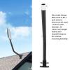 Adjustable Pivot Lock Bracket J Pole Mast Mounting Kit with Antenna Adapter for Gen 2 Rectangular, Wall Eave or Roof Mounting, Heavy Duty Steel view 2