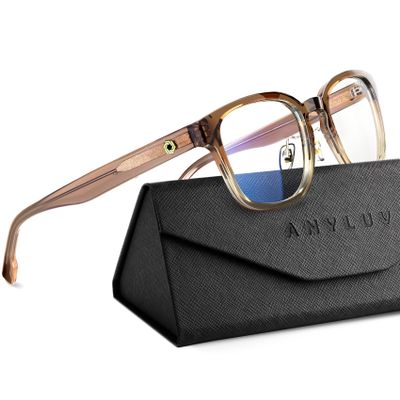 ANYLUV Blue Light Glasses Men Women Computer Gaming Glasses Anti Eyestrain Lightweight Blue Light Blocking Glasses